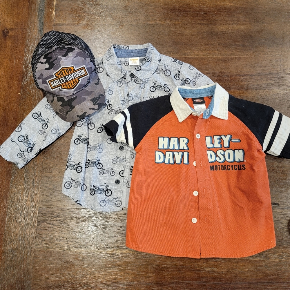 Motorcycle shirts & hat bundle